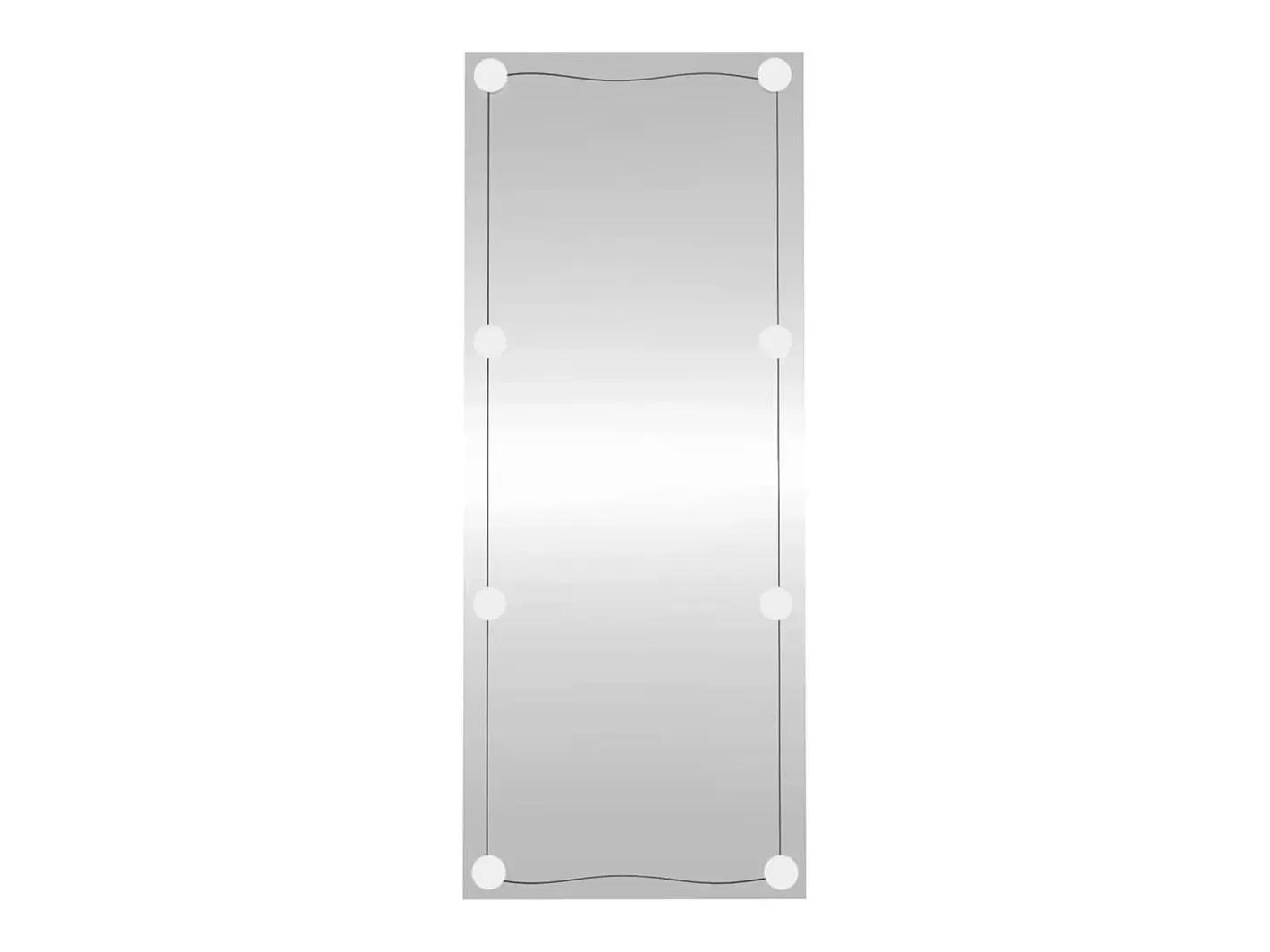 Espejo De Pared|Espejo-Espejo de pared rectangular con luces LED vidrio 40x100 cm ES462610 Plateado