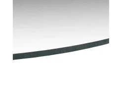 Discount Espejo de pared redondo de cristal de 70 cm Plateado