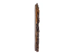 Espejo de pared redondo teca 60 cm ES475183 Marru00f3n