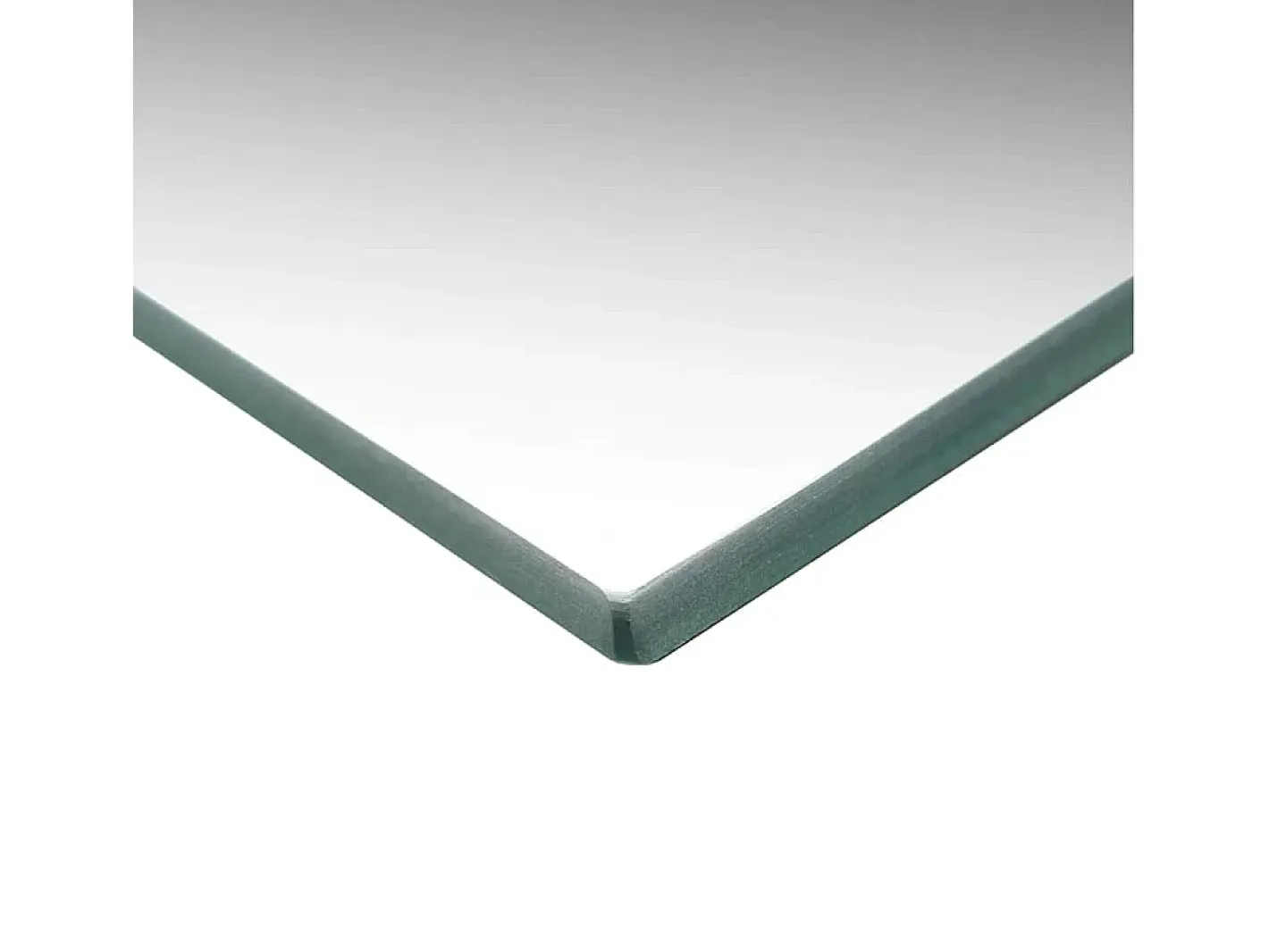 Espejo De Pared|Espejo-Espejo de pared sin marco con luces LED de cristal rectangular Plateado