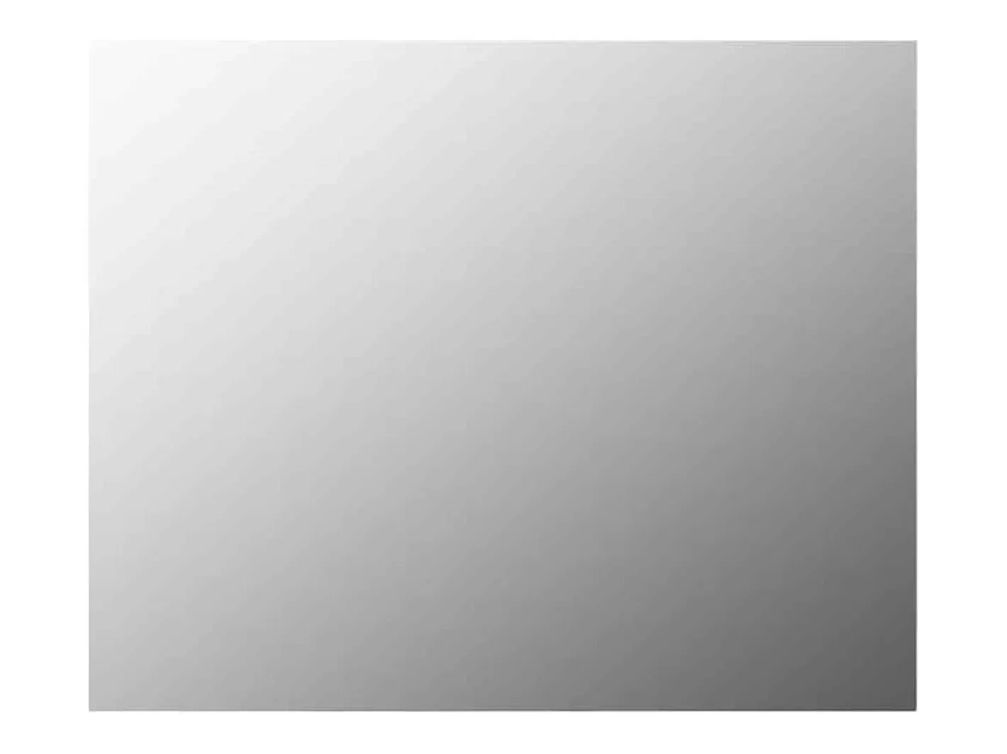 Espejo De Pared|Espejo-Espejo de pared sin marco con luces LED de cristal rectangular Plateado