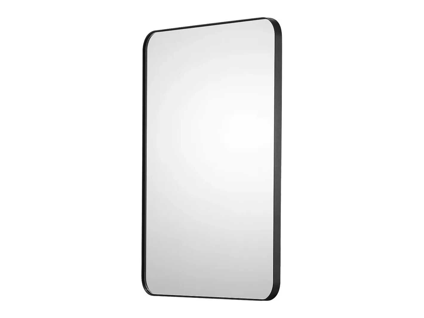 Sale Espejo de Pared SucceBuy, 55,8 X 76,1 cm, , Con Marco de Aleación de Aluminio, Película Antideslizante, Resistente a Rayones para la Casa Negro