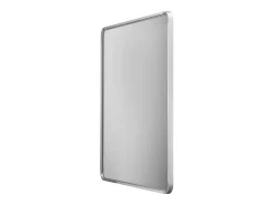 Espejo De Pared|Espejo-Espejo de Pared SucceBuy, 91,5 x 91,5 cm, Plata, Espejo Resistente a Rayones con Soporte en Forma de Z, con Contornos en Aleación de Aluminio Plateado