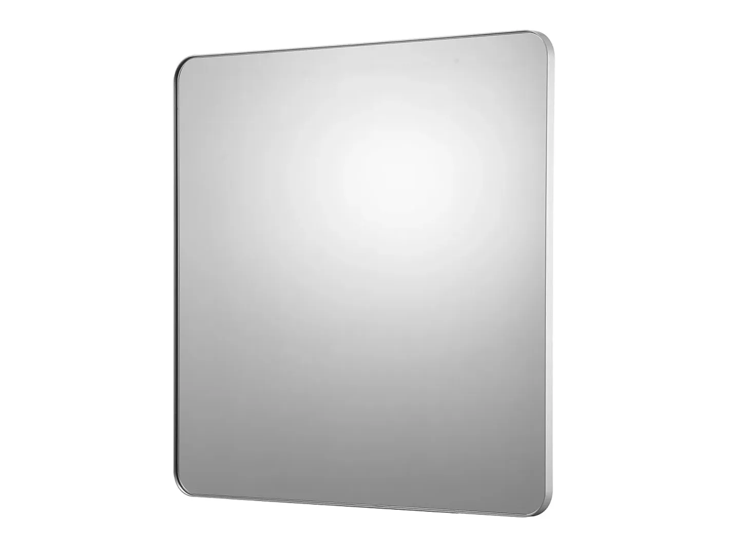 Espejo De Pared|Espejo-Espejo de Pared SucceBuy, 91,5 x 91,5 cm, Plata, Espejo Resistente a Rayones con Soporte en Forma de Z, con Contornos en Aleación de Aluminio Plateado