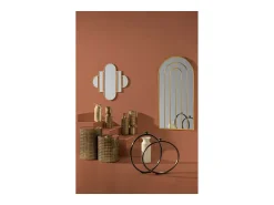 Sale Les Tendances Espejo de pared TOKA de metal – L 72 x H 150 cm Dorado