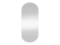 Espejo de pared vidrio ovalado 45x100 cm ES523864 Plateado Online