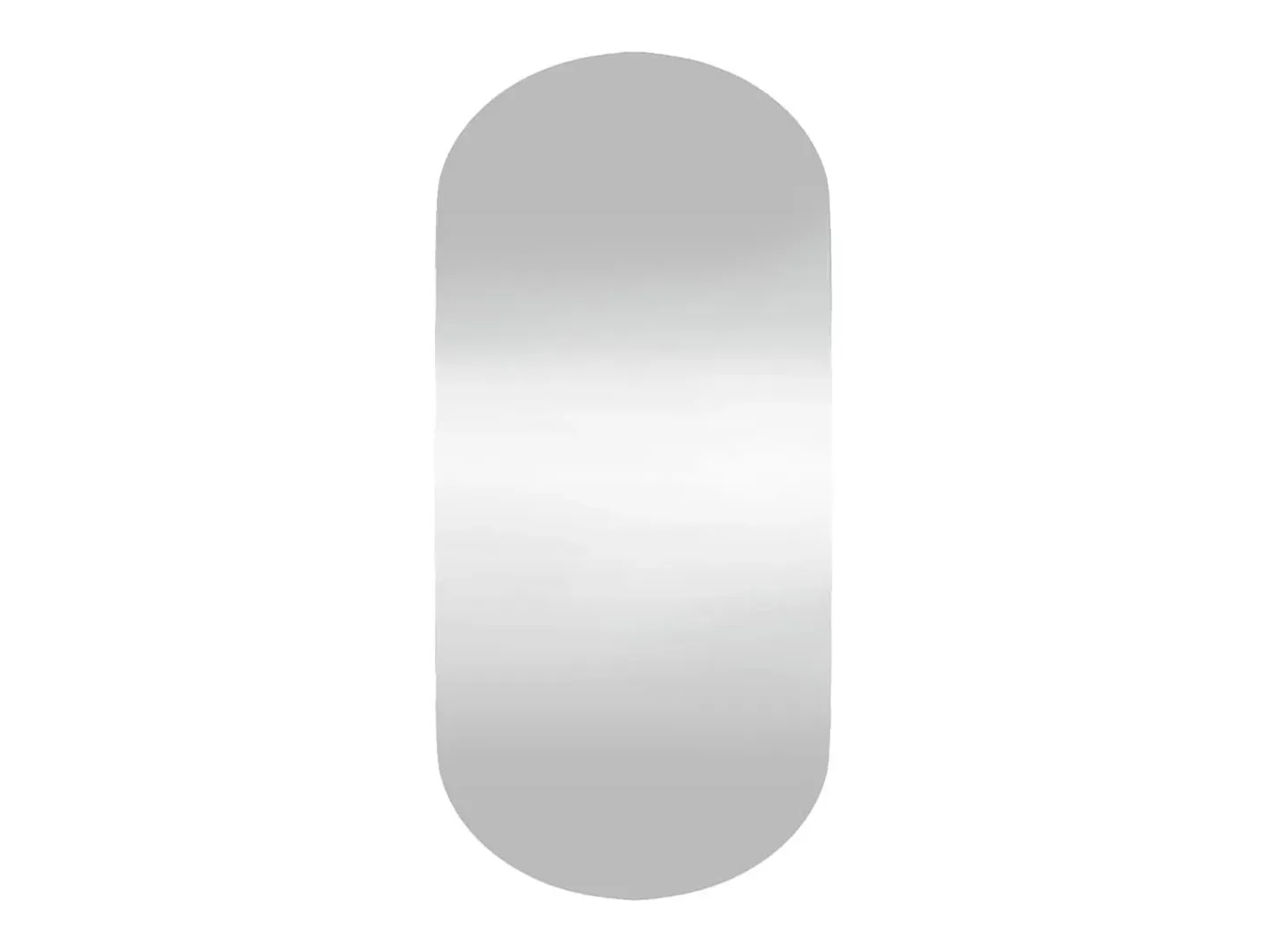 Espejo de pared vidrio ovalado 45x100 cm ES523864 Plateado Online