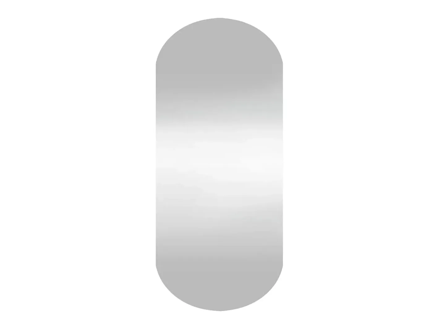 Best Espejo de pared vidrio ovalado 25x60 cm ES933782 Plateado