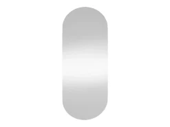 Best Espejo de pared vidrio ovalado 25x60 cm ES933782 Plateado