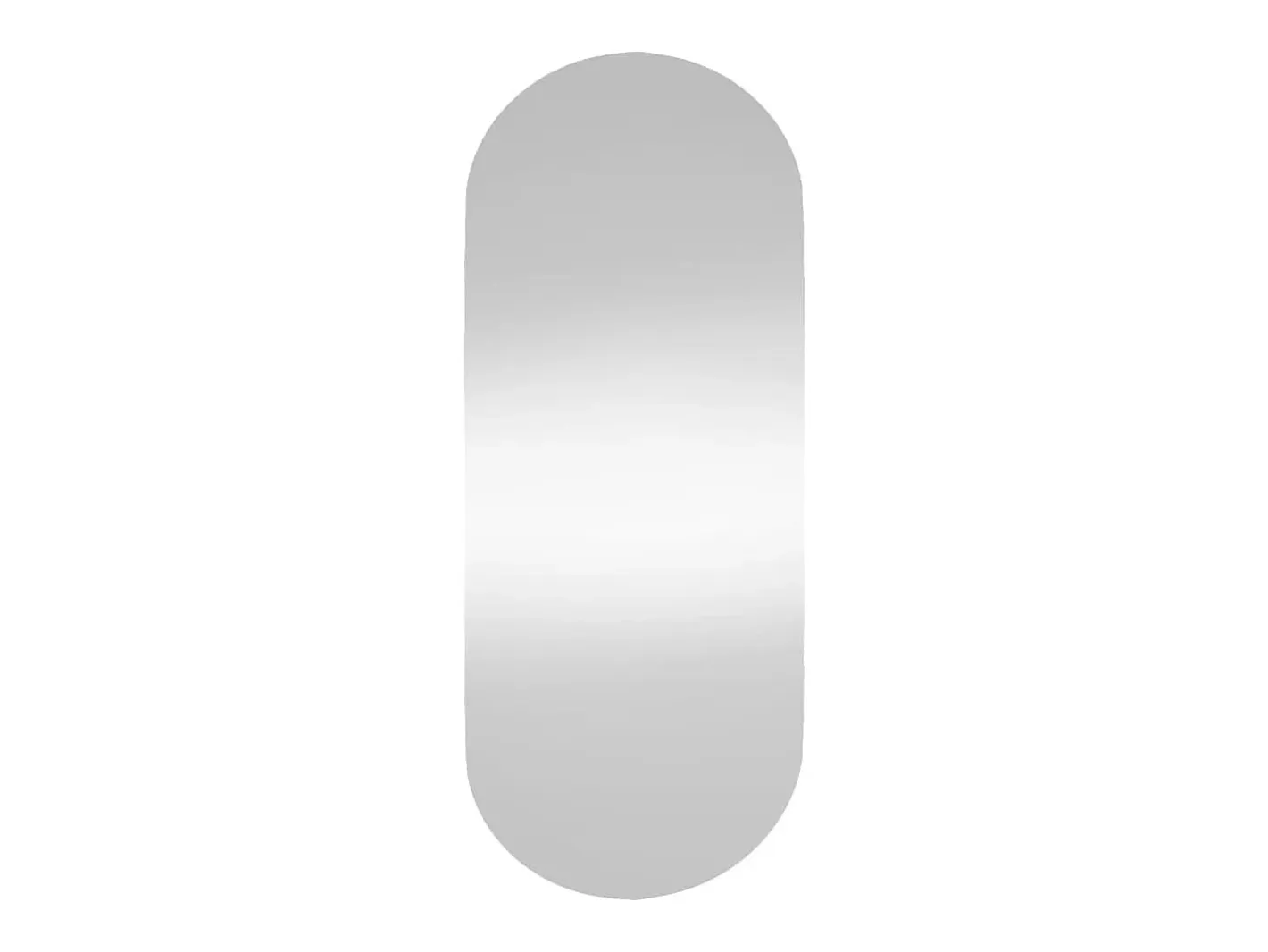 Best Espejo de pared vidrio ovalado 25x60 cm ES933782 Plateado
