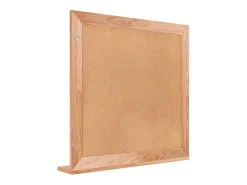 Outlet Espejo de pared 55x55 cm Madera maciza de nogal Marru00f3n