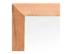 Outlet Espejo de pared 55x55 cm Madera maciza de nogal Marru00f3n