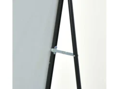 Outlet Espejo de pie - Marco de metal - 180 x 80 cm - Rectangular - Para salón o vestidor - Negro