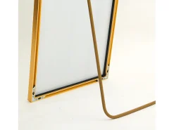 Online Espejo de pie - Marco de metal - 162 x 53 cm - Ángulo de inclinación ajustable - Para salón o vestidor Dorado
