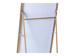 Espejo-Espejo de pie - Marco de metal - 180 x 80 cm - Rectangular - Para salón o vestidor - Dorado