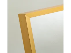 Outlet Espejo de pie de 150 x 40 cm, marco de aluminio , espejo de pared moderno para colocar de pie o colgar Dorado