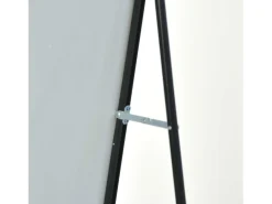 Espejo de pie de 180 x 80 cm, marco de aluminio , espejo de pared moderno para colocar de pie o colgar Negro Sale