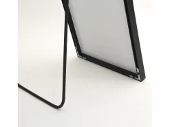 Outlet Espejo de pie de 162 x 53 cm, marco de aluminio , espejo de pared moderno para colocar de pie o colgar Negro