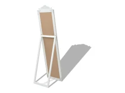 Espejo-Espejo de pie estilo barroco 160x40 cm Blanco
