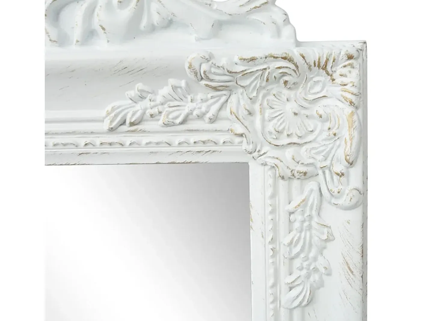 Espejo-Espejo de pie estilo barroco 160x40 cm ES910574 Blanco