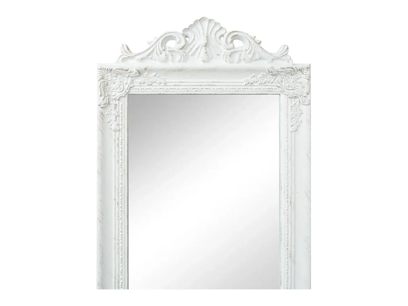 Espejo-Espejo de pie estilo barroco 160x40 cm ES910574 Blanco