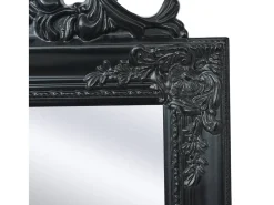 Espejo-Espejo de pie estilo barroco 160x40 cm ES867574 Negro