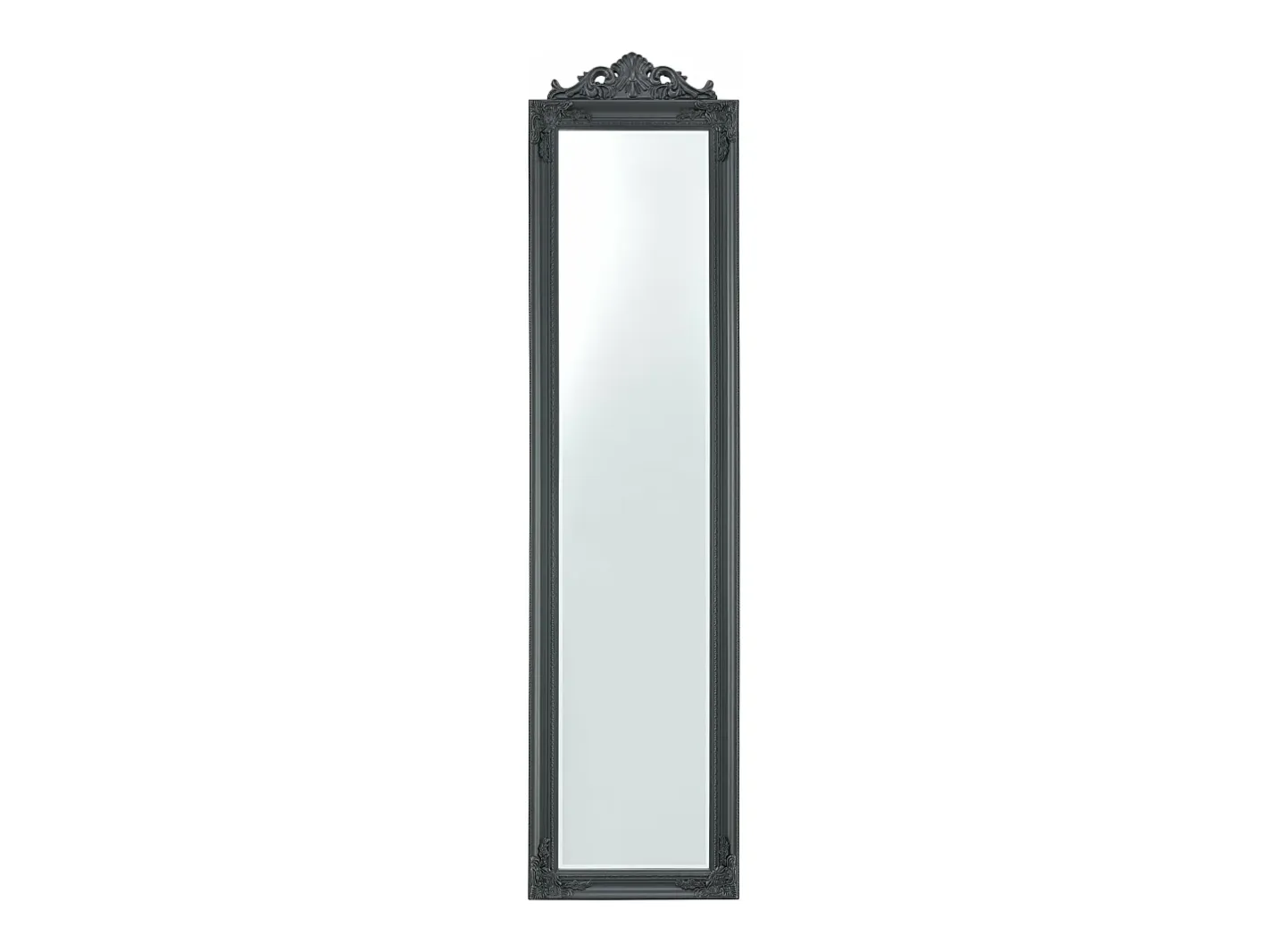 Helloshop26 Espejo de pie inclinable 160 x 40 cm oscuro 03_0007963 Gris Hot