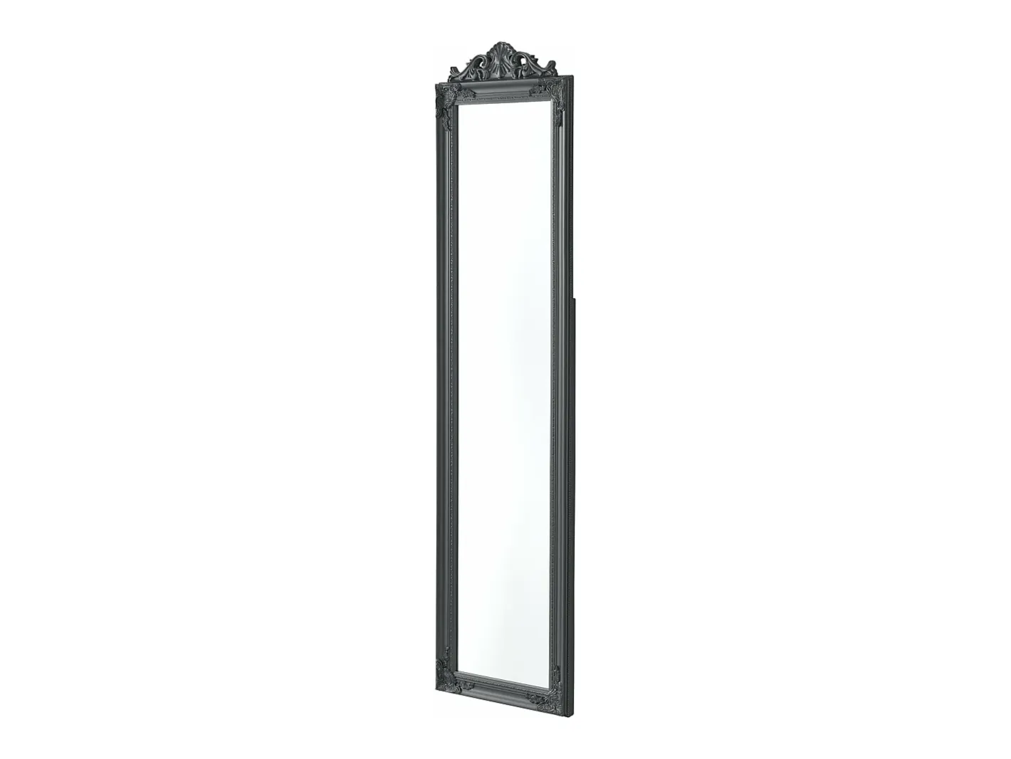 Helloshop26 Espejo de pie inclinable 160 x 40 cm oscuro 03_0007963 Gris Hot