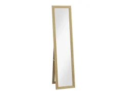 Homcom Espejo de pie Moll cuerpo entero natural 157x37x40 cm Color natural oscuro Hot