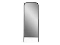 Les Tendances Espejo-Espejo de pie OKELA de metal – 122 cm Negro