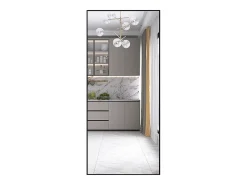 Espejo-Espejo de pie rectangular con marco de metal HD Espejo de pie grande para sala de estar, dormitorio y vestidor Espejo 180x80cm Negro