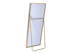 Hot Espejo de pie rectangular con marco de metal HD Espejo de pie grande para sala de estar, dormitorio y vestidor Espejo 180x80cm Dorado