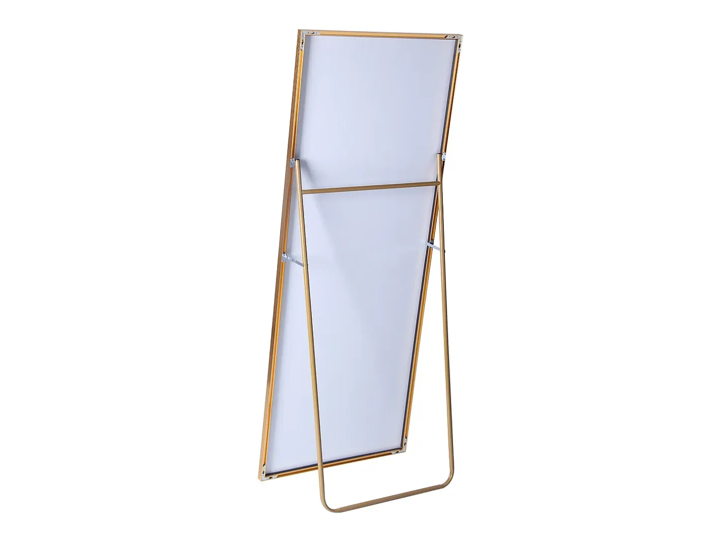 Hot Espejo de pie rectangular con marco de metal HD Espejo de pie grande para sala de estar, dormitorio y vestidor Espejo 180x80cm Dorado