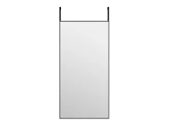 Espejo-Espejo de puerta 40x80 cm Cristal y aluminio Negro