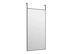 Espejo-Espejo de puerta 40x80 cm Cristal y aluminio Negro