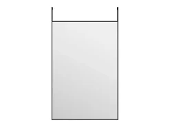 Espejo-Espejo de puerta 40x60 cm Cristal y aluminio Negro