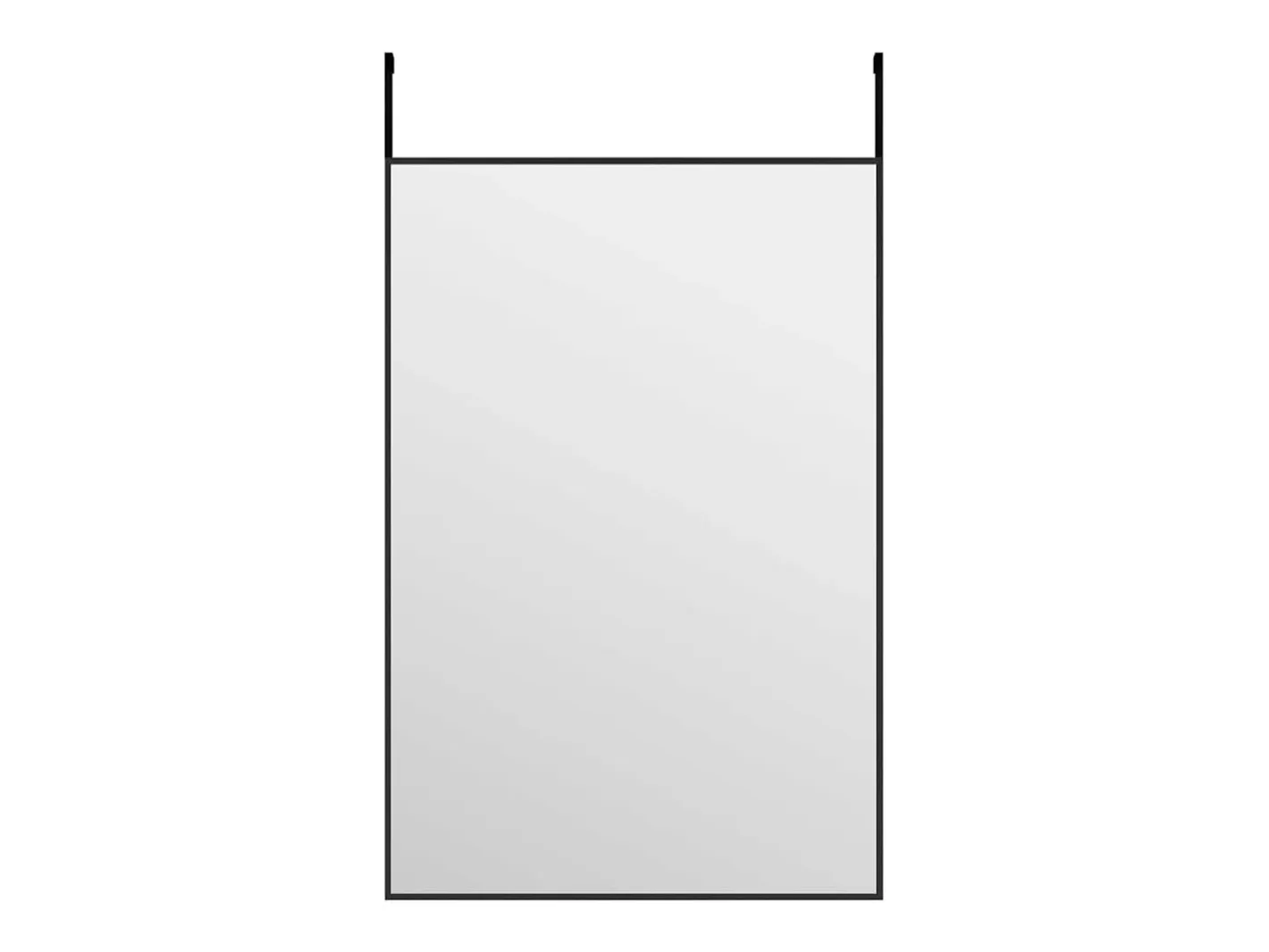Espejo-Espejo de puerta 40x60 cm Cristal y aluminio Negro