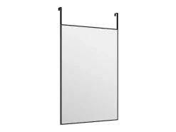 Espejo-Espejo de puerta 40x60 cm Cristal y aluminio Negro