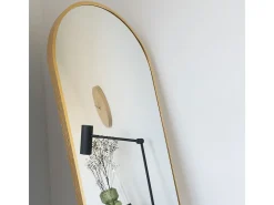 Les Tendances Espejo de suelo de aluminio MADRID – L 40 x H 150 cm-Color ribete verde crudo Beige Sale