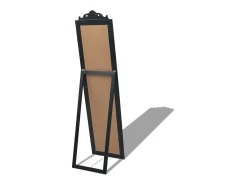 Sale Espejo de suelo estilo barroco 160x40 cm Negro