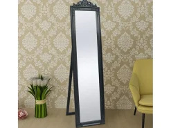 Sale Espejo de suelo estilo barroco 160x40 cm Negro