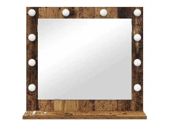 Online Espejo de tocador con espejo Madera antigua 60 x 55 x 18 cm Marru00f3n