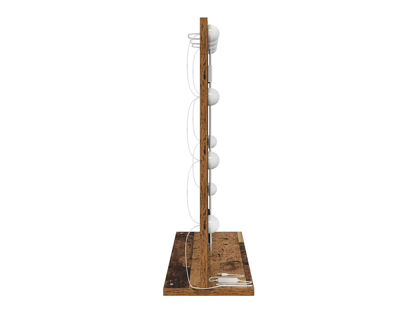 Online Espejo de tocador con espejo Madera antigua 60 x 55 x 18 cm Marru00f3n