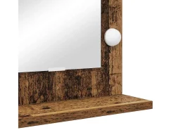 Online Espejo de tocador con espejo Madera antigua 60 x 55 x 18 cm Marru00f3n