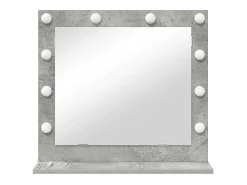 Clearance Espejo de tocador con espejo hormigón 60 x 55 x 18 cm Gris