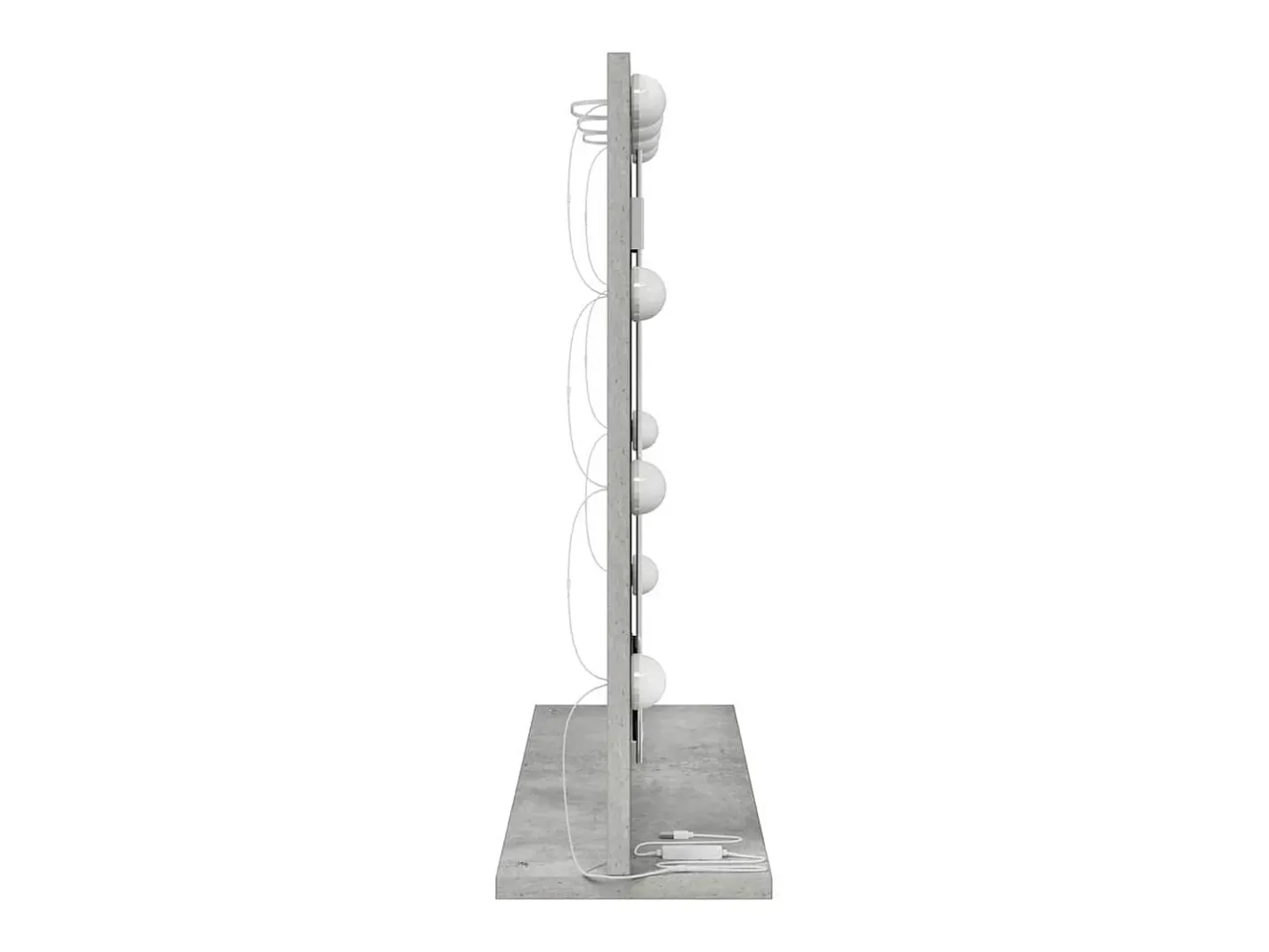 Clearance Espejo de tocador con espejo hormigón 60 x 55 x 18 cm Gris