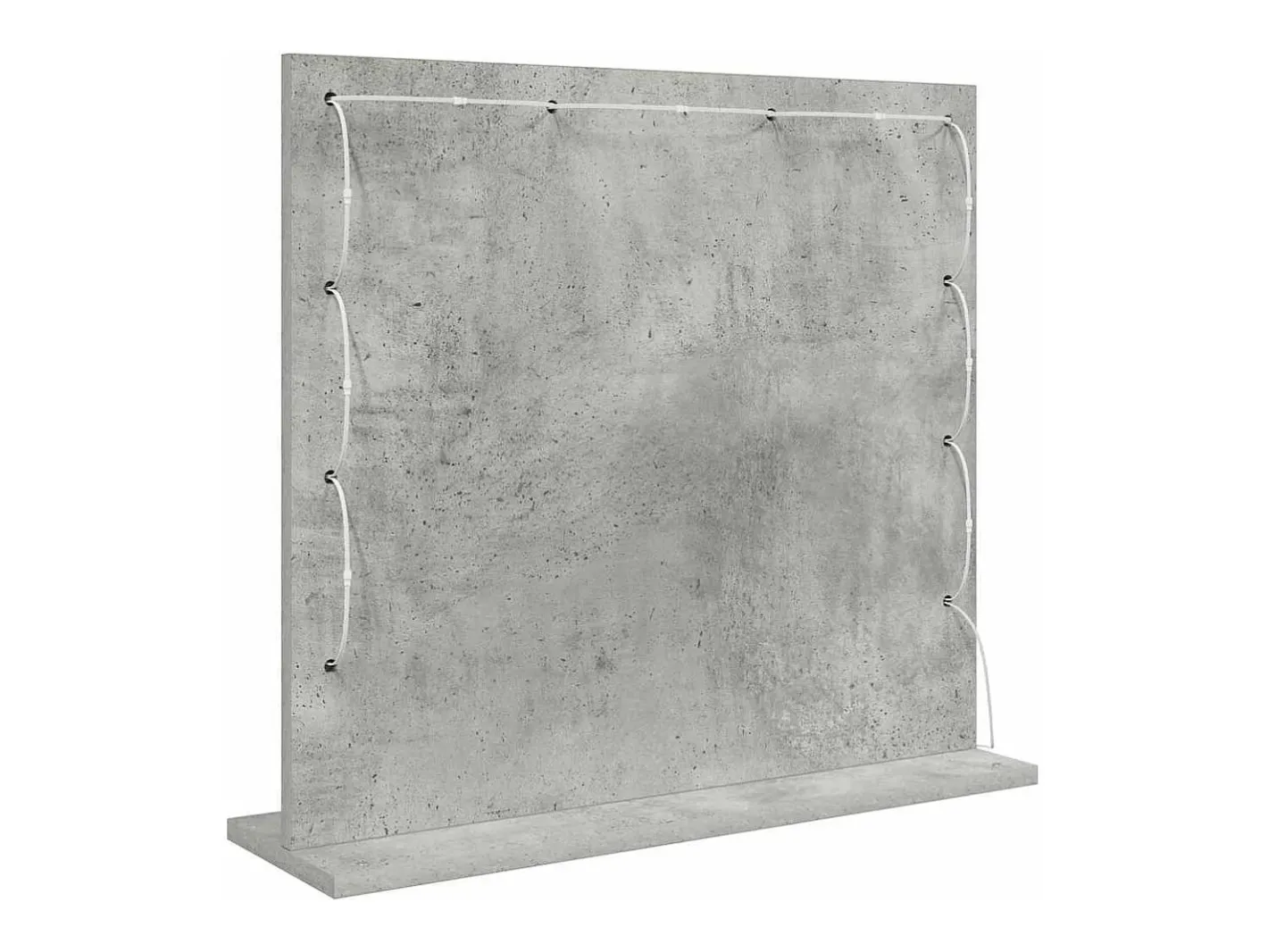 Clearance Espejo de tocador con espejo hormigón 60 x 55 x 18 cm Gris