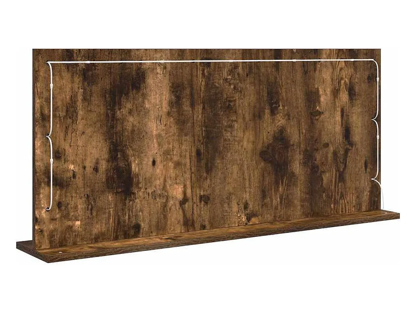 Hot Espejo de tocador con espejo Roble ahumado 100 x 45 x 18 cm Marru00f3n