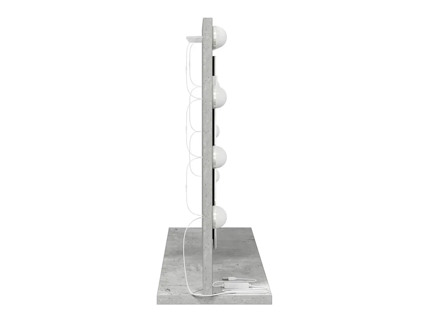 Espejo de tocador con espejo hormigón 60 x 45 x 18 cm Gris Sale