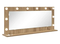 Espejo de tocador con espejo Roble artesanal 100 x 45 x 18 cm Marru00f3n New